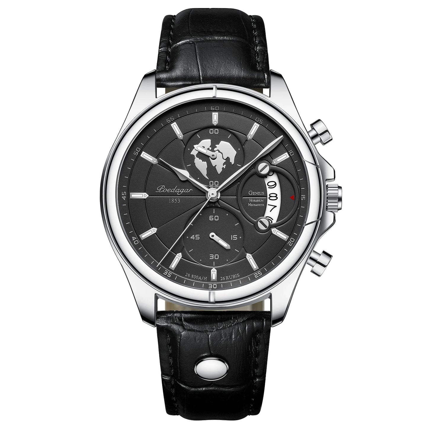 Luxury Brand Man Watch Chronograph Date Waterproof Leather Watches for Men Casual Male Clock Sports Quartz Men'S Watch