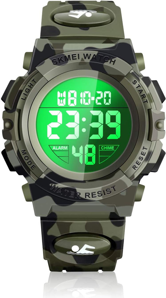 LED 50M Waterproof Kids Digital Sport Watch - Kids Gifts