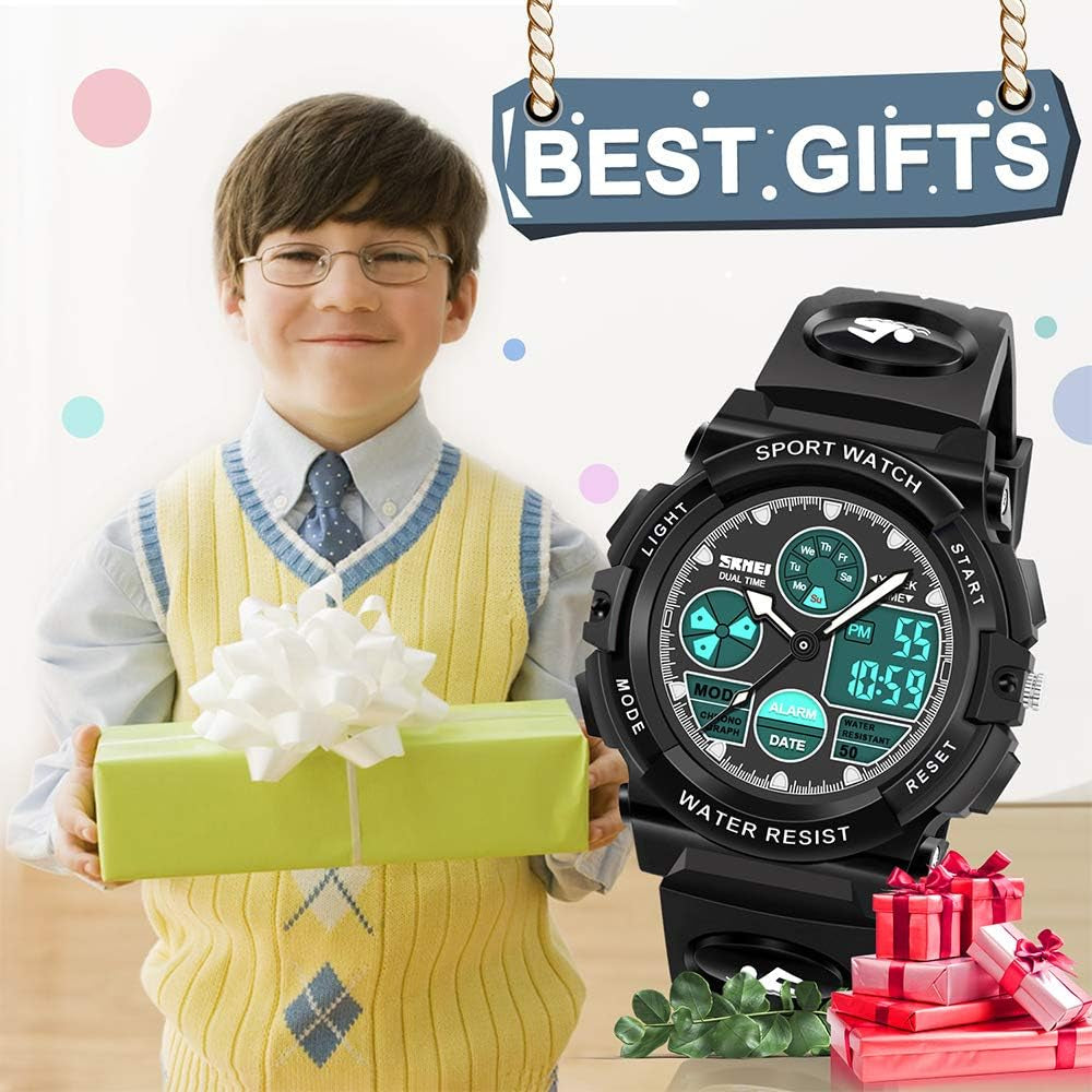 Kids Digital Watches, LED Waterproof Sports Watches for Kids- Best Gifts for Boys
