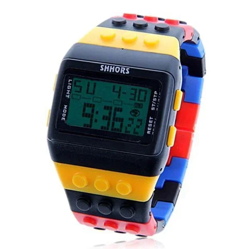 Fashion Brand SHHORS Watches Women Watches Fashion Plastic Led Digital Watches Rainbow Watch Electronic Wristwatch Reloj Mujer