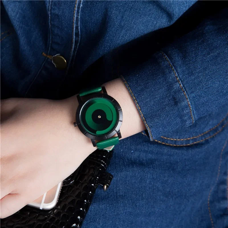 New Creative Rotation Men Watches 2020 Leather Strap Quartz Watches Men Sports Watches Fashion Male Watch Relogio Masculino