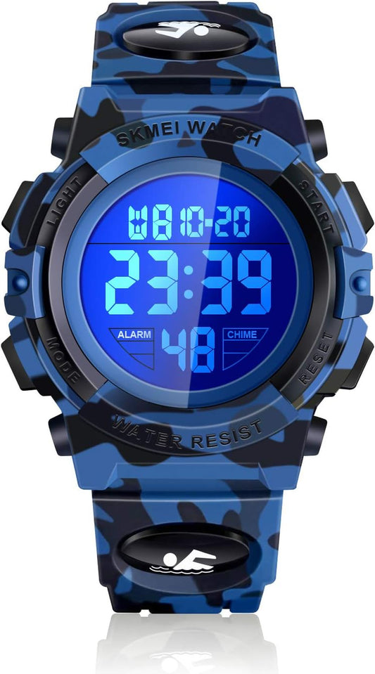 LED 50M Waterproof Kids Digital Sport Watch - Kids Gifts