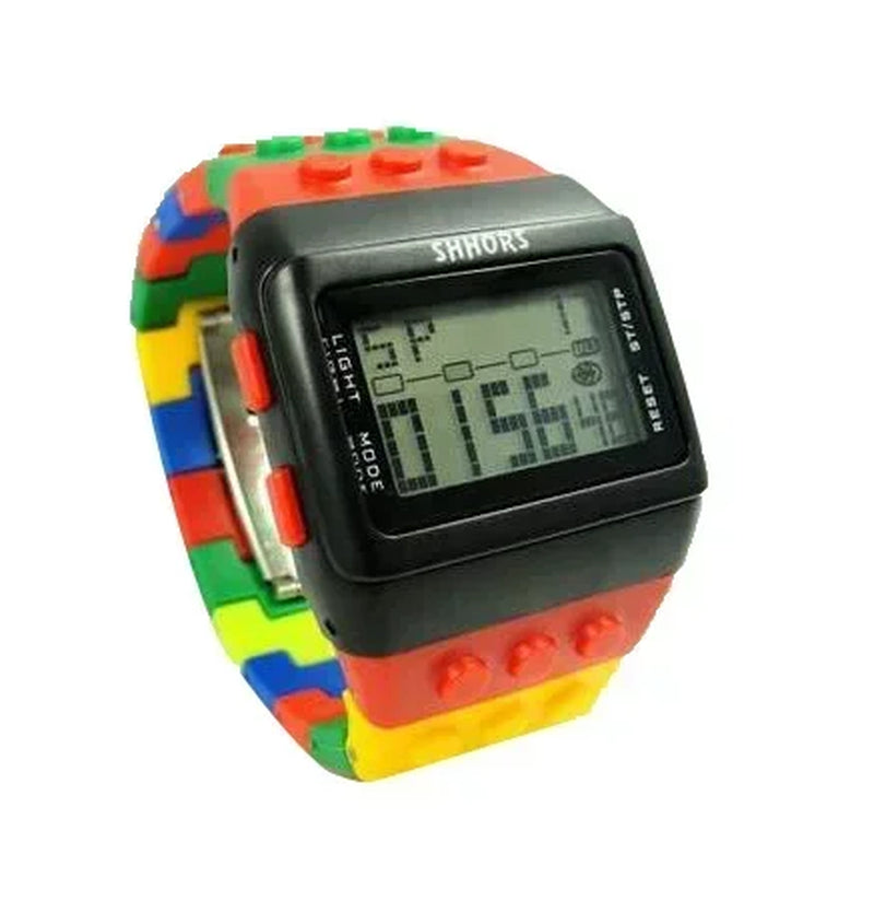 Fashion Brand SHHORS Watches Women Watches Fashion Plastic Led Digital Watches Rainbow Watch Electronic Wristwatch Reloj Mujer