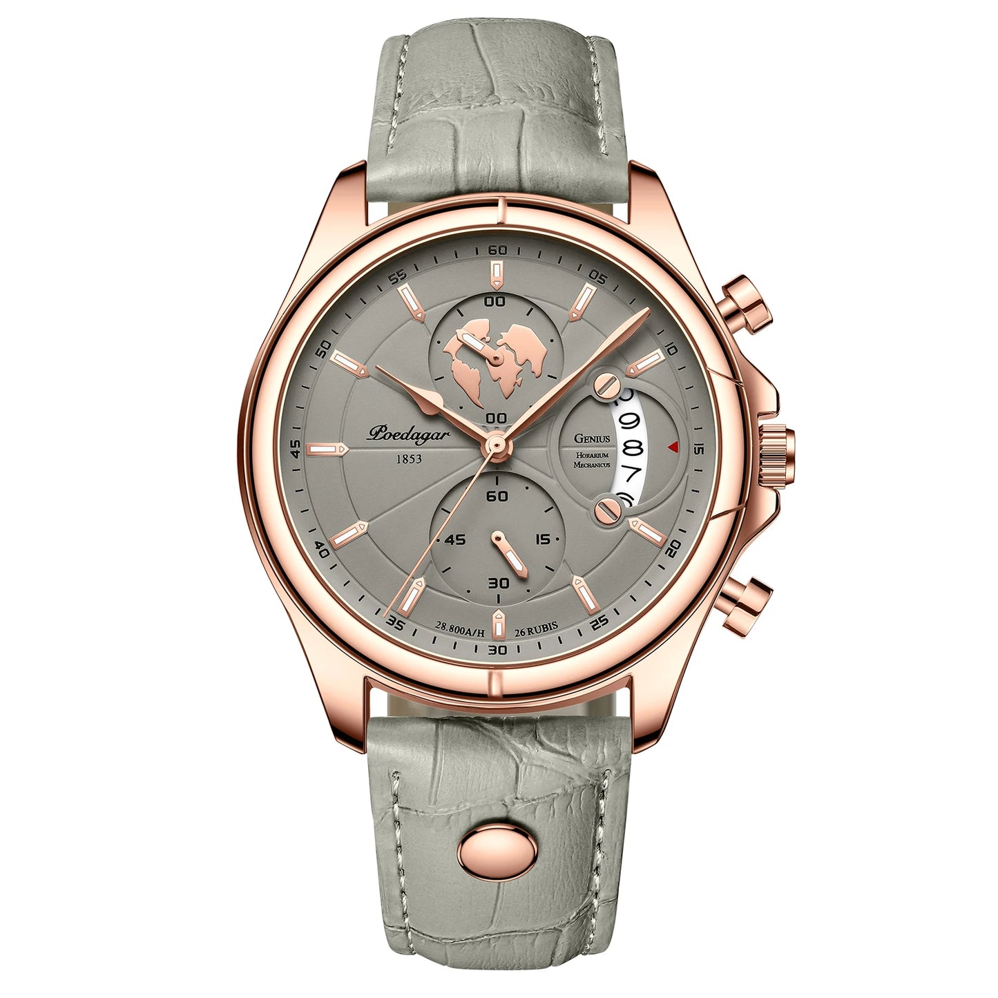 Luxury Brand Man Watch Chronograph Date Waterproof Leather Watches for Men Casual Male Clock Sports Quartz Men'S Watch