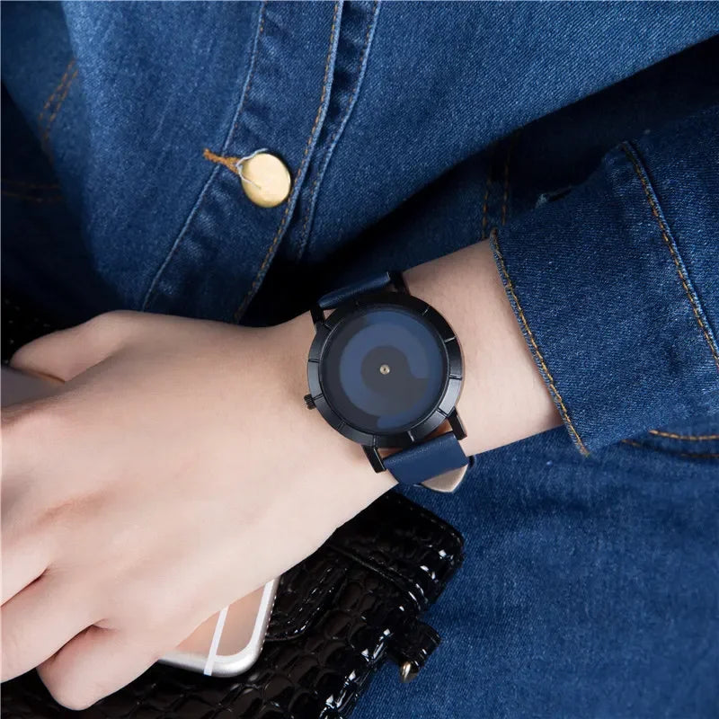 New Creative Rotation Men Watches 2020 Leather Strap Quartz Watches Men Sports Watches Fashion Male Watch Relogio Masculino
