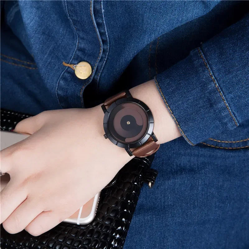 New Creative Rotation Men Watches 2020 Leather Strap Quartz Watches Men Sports Watches Fashion Male Watch Relogio Masculino
