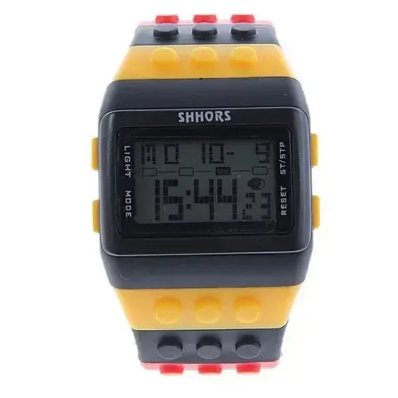 Fashion Brand SHHORS Watches Women Watches Fashion Plastic Led Digital Watches Rainbow Watch Electronic Wristwatch Reloj Mujer