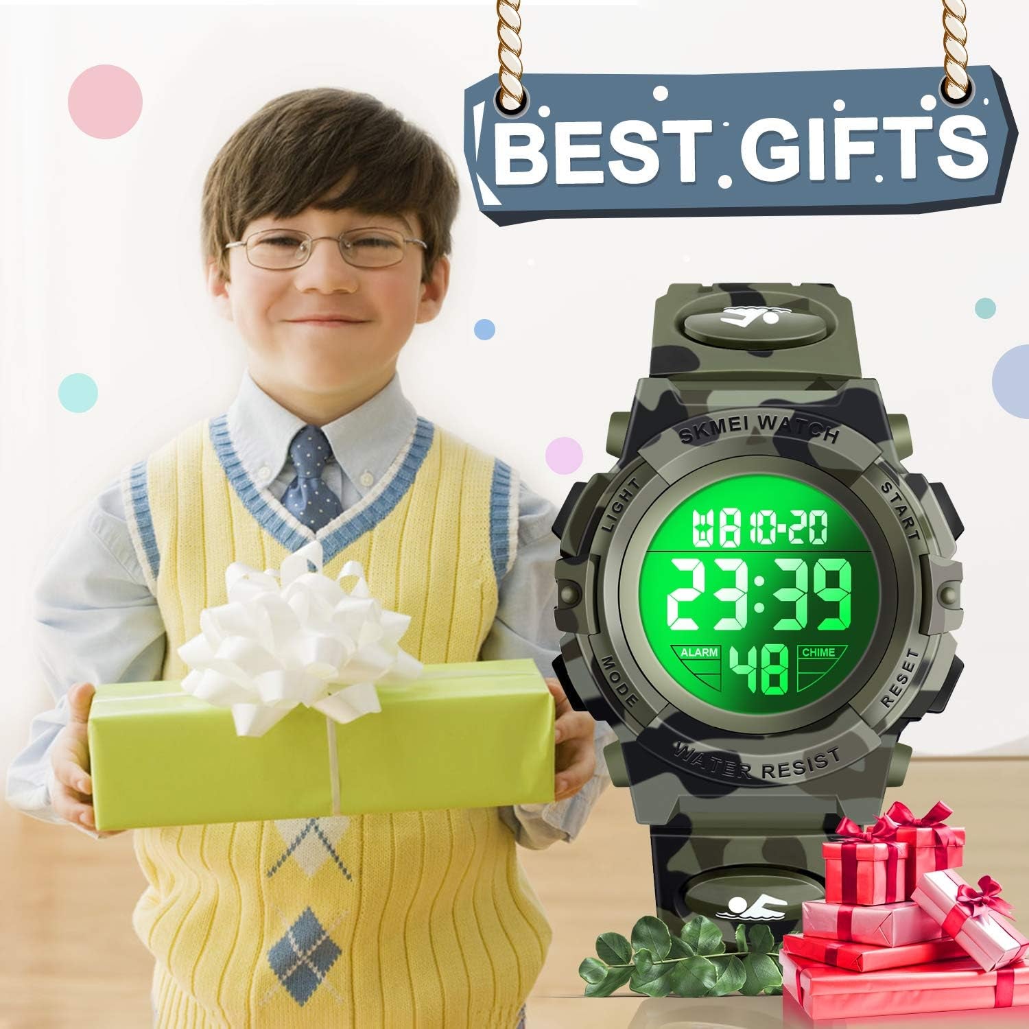 LED 50M Waterproof Kids Digital Sport Watch - Kids Gifts