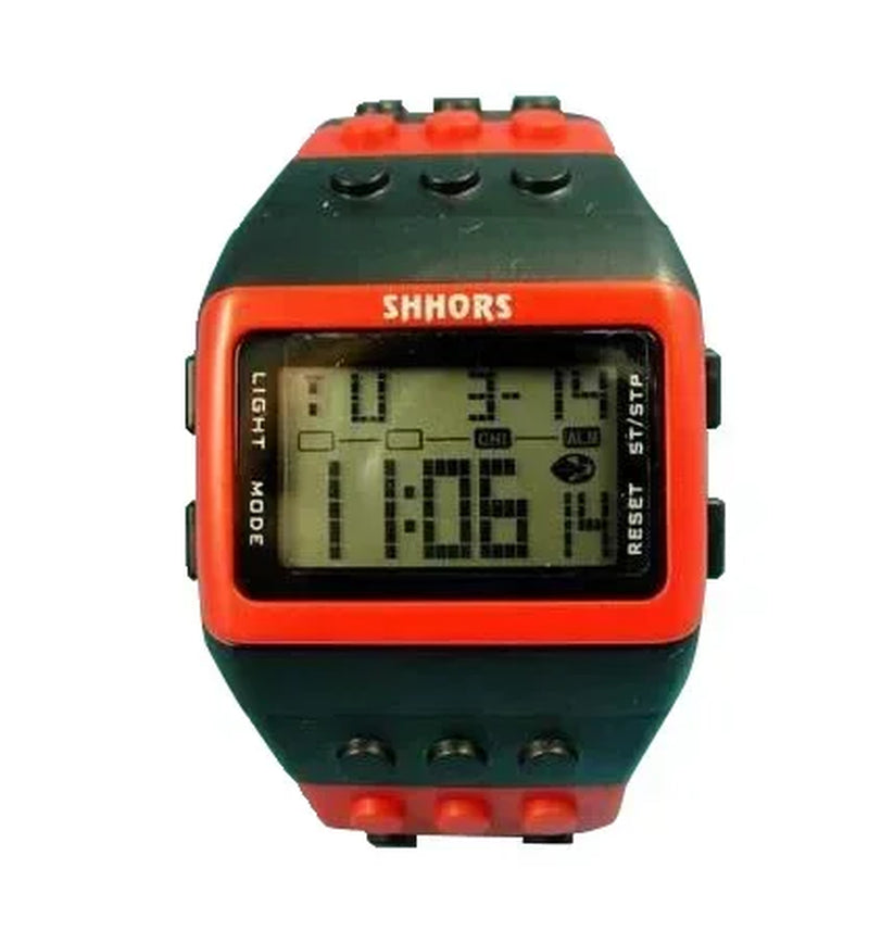 Fashion Brand SHHORS Watches Women Watches Fashion Plastic Led Digital Watches Rainbow Watch Electronic Wristwatch Reloj Mujer