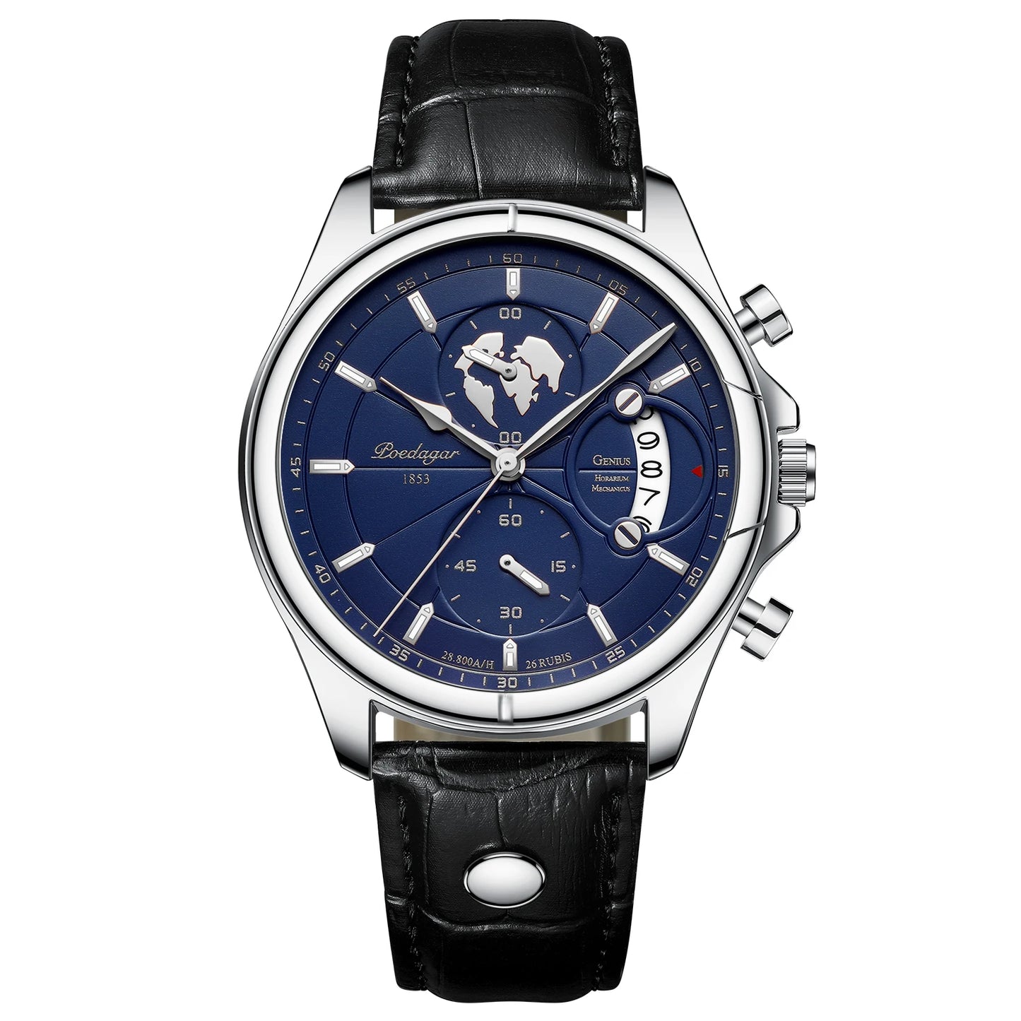 Luxury Brand Man Watch Chronograph Date Waterproof Leather Watches for Men Casual Male Clock Sports Quartz Men'S Watch