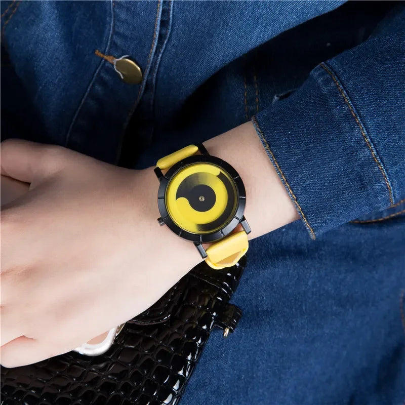 New Creative Rotation Men Watches 2020 Leather Strap Quartz Watches Men Sports Watches Fashion Male Watch Relogio Masculino
