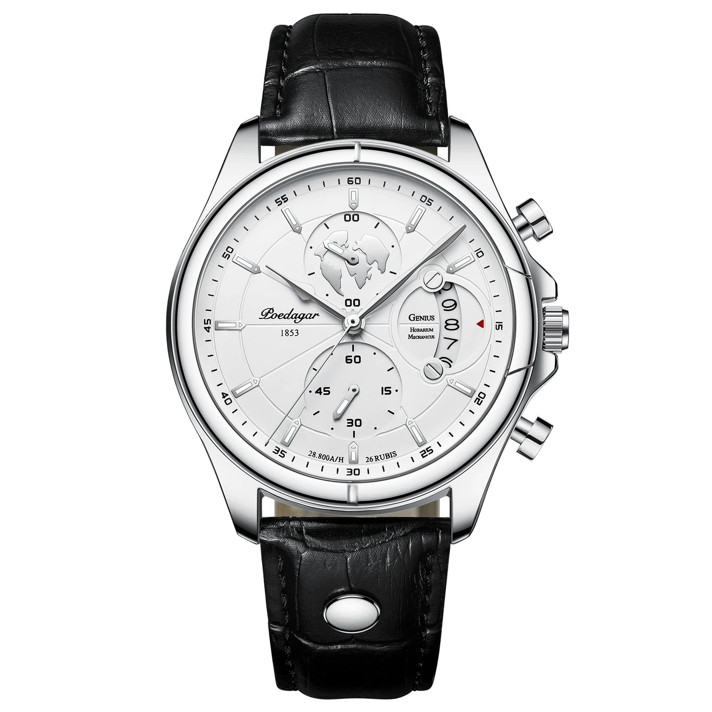 Luxury Brand Man Watch Chronograph Date Waterproof Leather Watches for Men Casual Male Clock Sports Quartz Men'S Watch